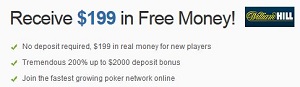 WillHill Free Poker Bonus